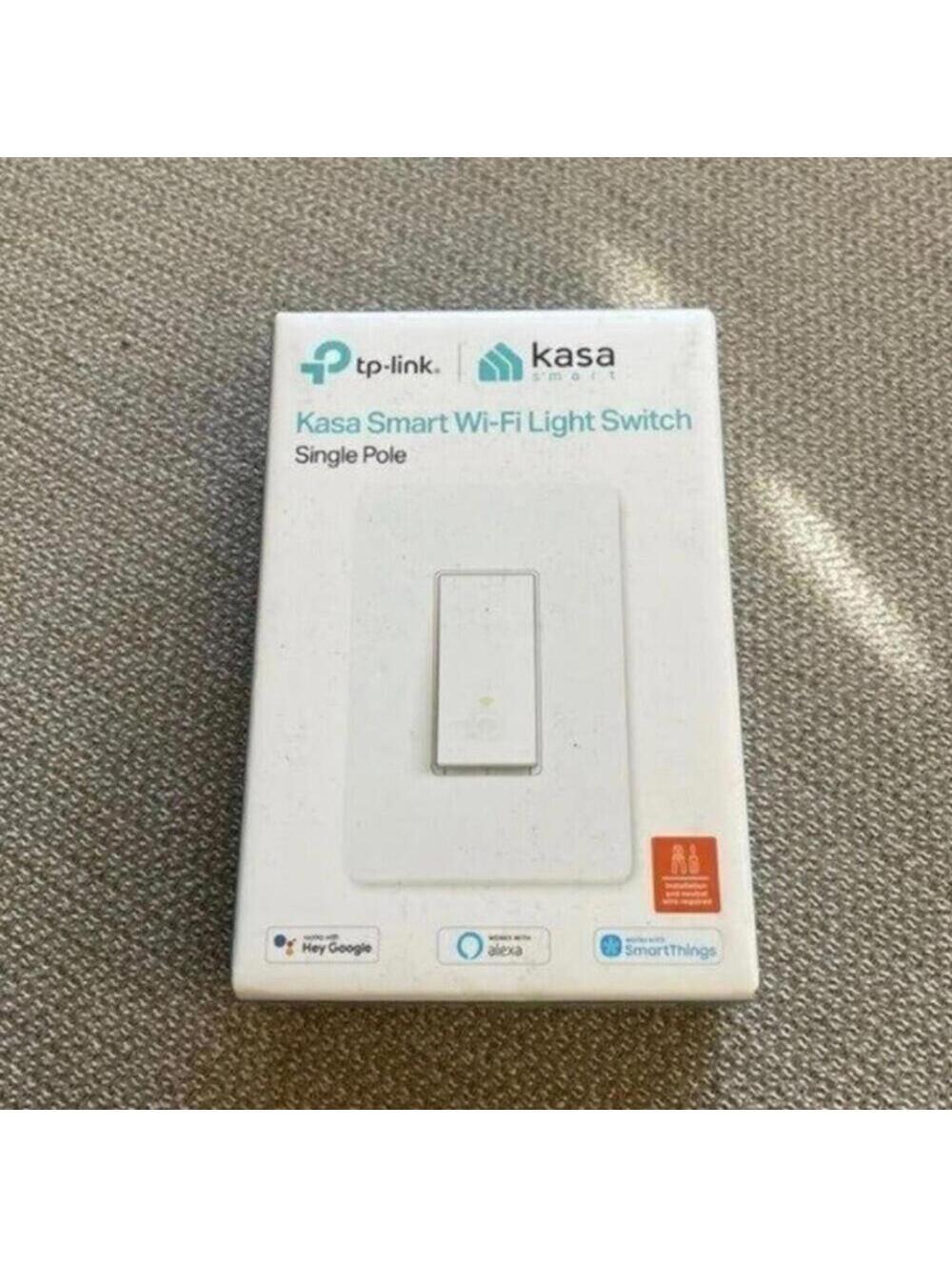 NIB Kasa Smart Wi-Fi Light Switch Single Pole Google Alexa Smart App Feature
